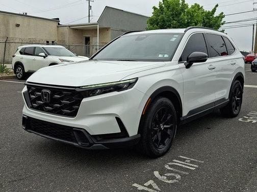 Platinum White 2023 Honda CR-V Hybrid Sport AWD
