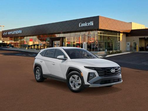 Creamy White Pearl 2026 Hyundai TUCSON Hybrid Blue SE