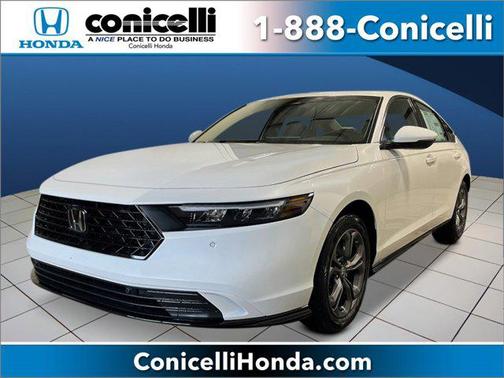 Platinum White Pearl 2026 Honda Accord Hybrid EX-L