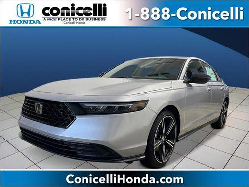 Solar Silver Metallic 2026 Honda Accord Hybrid Sport
