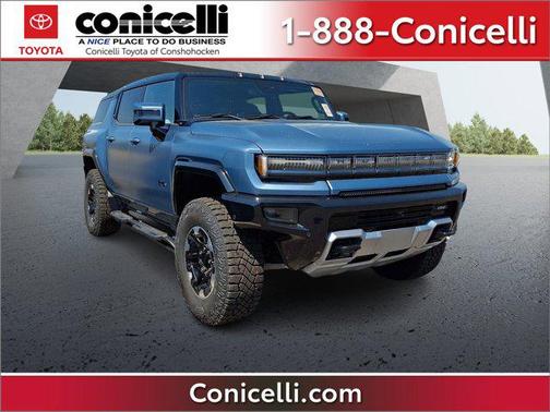 Neptune Blue Matte 2024 GMC HUMMER EV SUV 3X