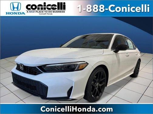 Platinum White Pearl 2026 Honda Civic Sport