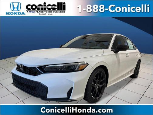 Platinum White Pearl 2026 Honda Civic Sport