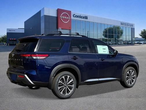 Deep Ocean Blue Pearl 2026 Nissan Pathfinder Platinum