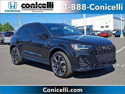 Mythos Black Metallic 2025 Audi Q3 45 S line Premium Plus