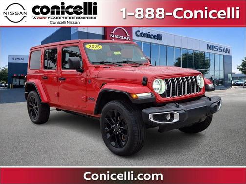 Firecracker Red Clearcoat 2025 Jeep Wrangler 4xe Sahara