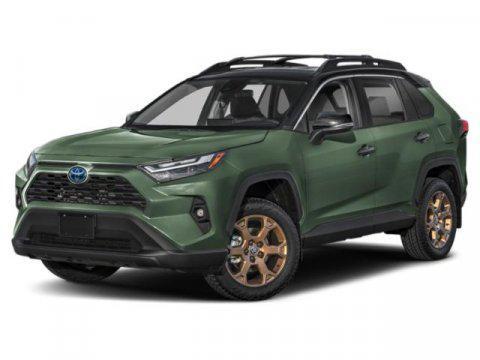Army Green/Midnight Black Metallic 2025 Toyota RAV4 Hybrid Woodland Edition