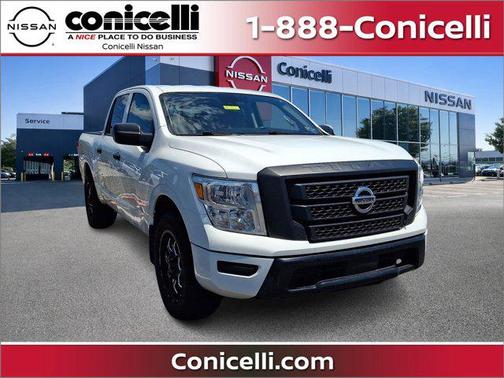 Glacier White 2022 Nissan Titan S