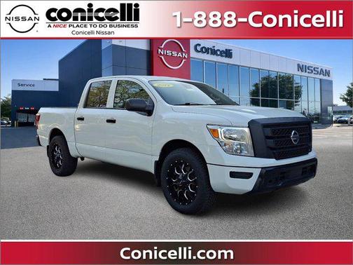 Glacier White 2022 Nissan Titan S