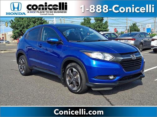 Aegean Blue Metallic 2018 Honda HR-V EX