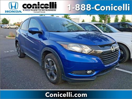 Aegean Blue Metallic 2018 Honda HR-V EX