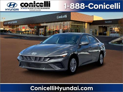 Amazon Gray 2026 Hyundai ELANTRA HEV Blue