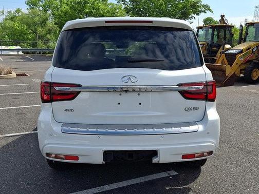 Moonstone White 2024 INFINITI QX80 SENSORY AWD