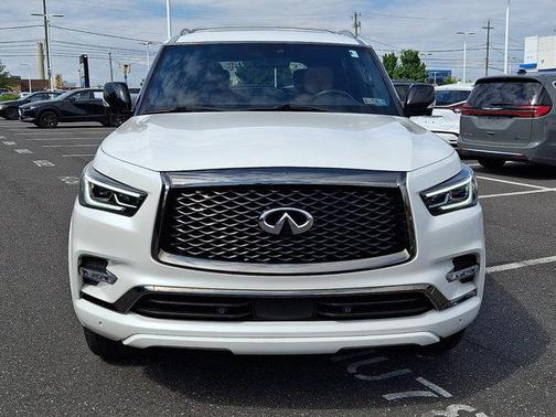 Moonstone White 2024 INFINITI QX80 SENSORY AWD