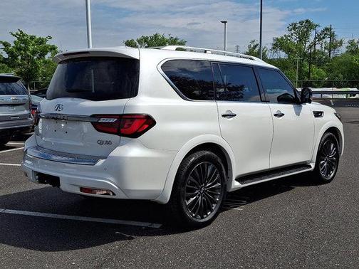 Moonstone White 2024 INFINITI QX80 SENSORY AWD