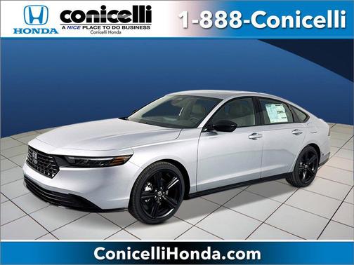 Solar Silver Metallic 2026 Honda Accord Hybrid Sport-L