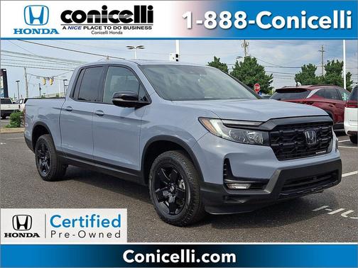 Sonic Gray Pearl 2025 Honda Ridgeline Black