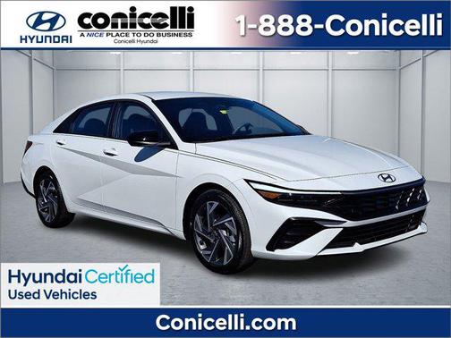 Serenity White 2025 Hyundai ELANTRA Sport