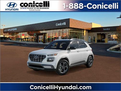 Lunar White w/Black Roof 2026 Hyundai VENUE SEL w/Two-Tone Roof