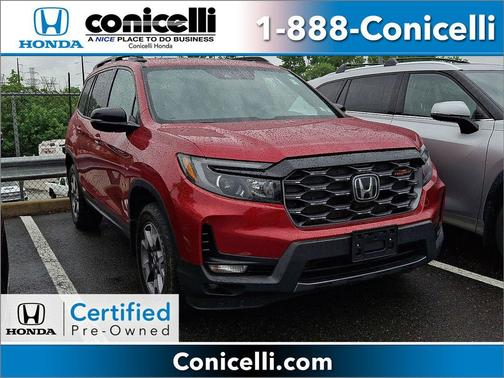 Radiant Red Metallic II 2023 Honda Passport AWD TrailSport
