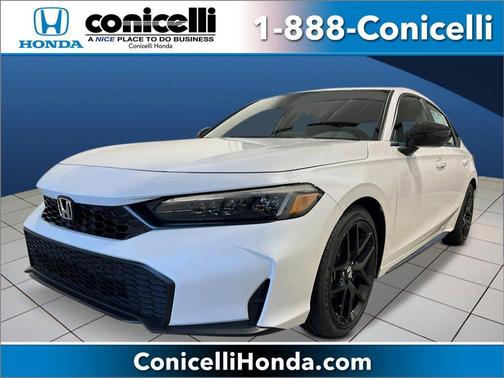 Platinum White Pearl 2026 Honda Civic Sport