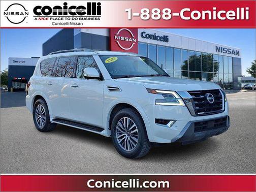 Aspen White Tricoat 2023 Nissan Armada SL 4WD