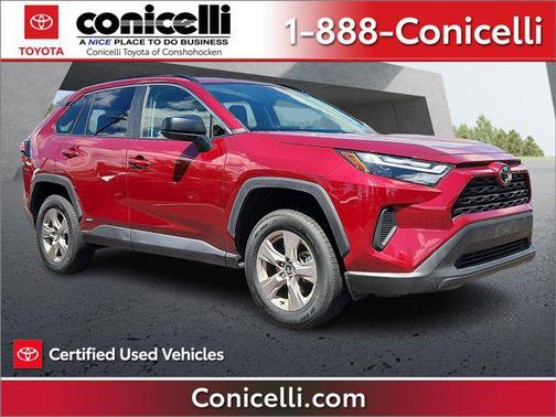 Ruby Flare Pearl 2025 Toyota RAV4 Hybrid LE