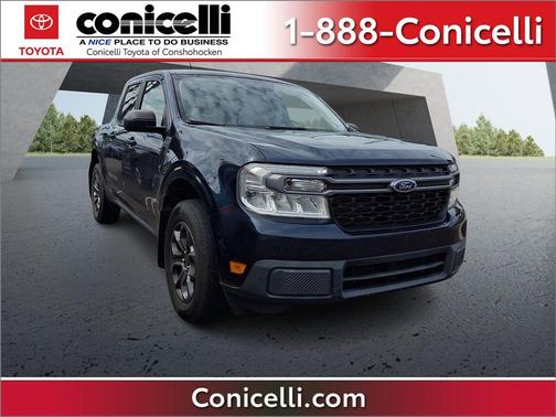 Blue 2022 Ford Maverick XLT