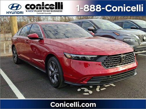 Radiant Red Metallic 2025 Honda Accord Hybrid EX-L