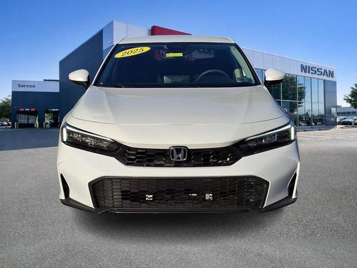 Platinum White Pearl 2025 Honda Civic LX