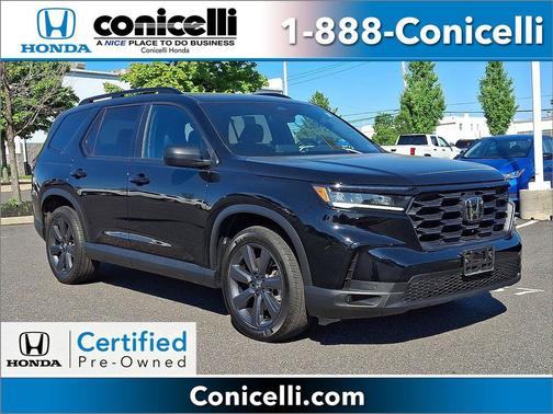 Crystal Black Pearl 2023 Honda Pilot AWD Sport
