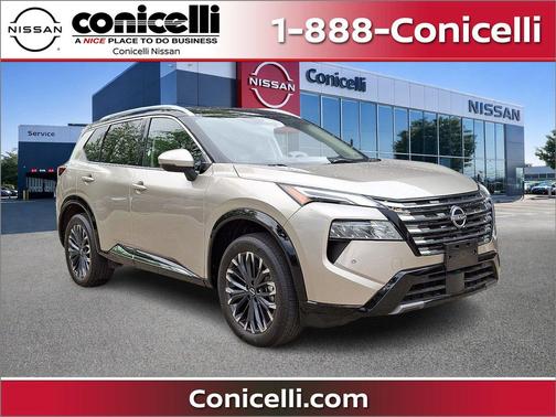 Champagne Silver Metallic/Super Black 2026 Nissan Rogue Platinum