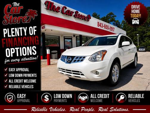 Pearl White 2013 Nissan Rogue SV