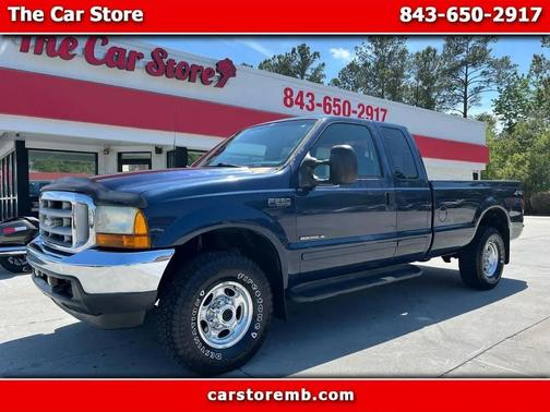 Blue 2001 Ford F-250 Lariat SuperCab