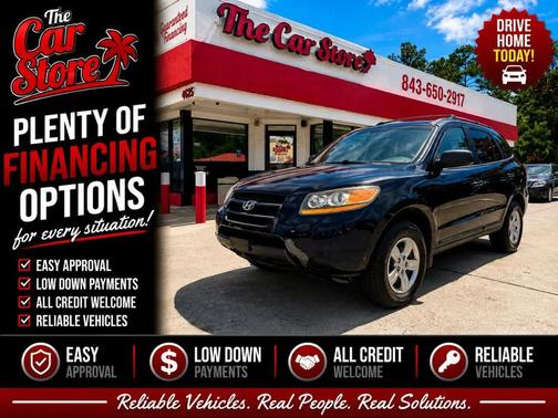BLUE 2009 Hyundai SANTA FE GLS