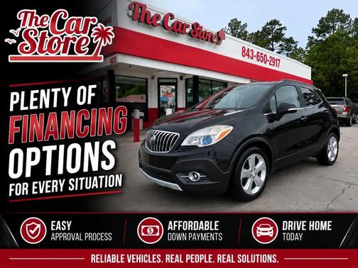 Carbon Black Metallic 2015 Buick Encore Leather