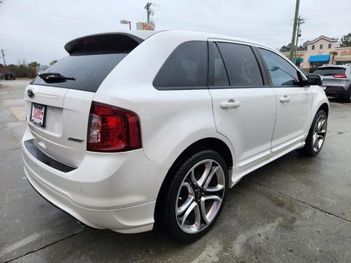 White Platinum Tri-Coat Metallic 2013 Ford Edge Sport