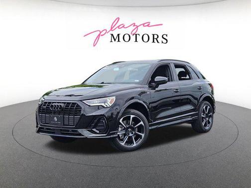 Black Metallic 2025 Audi Q3 45 S line Premium Plus