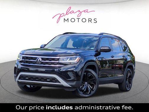 Deep Black Pearl 2023 Volkswagen Atlas 3.6L SE w/Technology