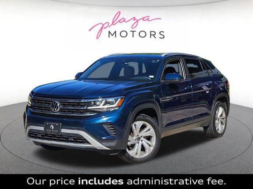 Blue Metallic 2020 Volkswagen Atlas Cross Sport 3.6L V6 SEL 4MOTION