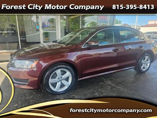 Maroon 2014 Volkswagen Passat 1.8T Auto Wolfsburg Ed PZEV