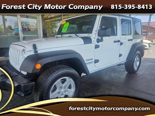 White 2015 Jeep Wrangler Unlimited Sport
