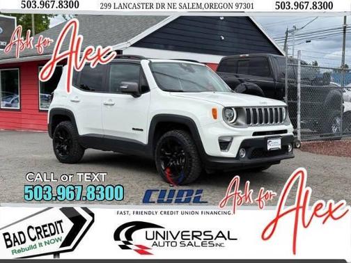Alpine White Clearcoat 2021 Jeep Renegade Limited