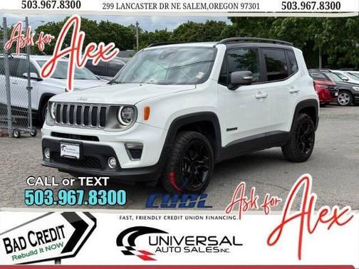 Alpine White Clearcoat 2021 Jeep Renegade Limited