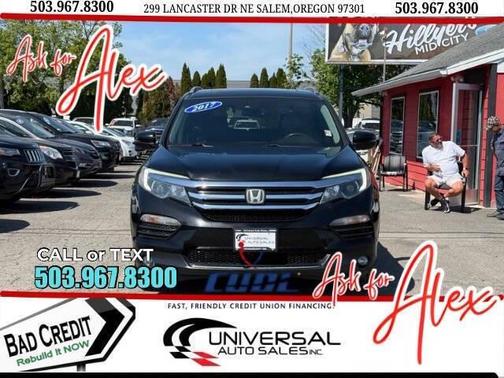 Crystal Black Pearl 2017 Honda Pilot Touring