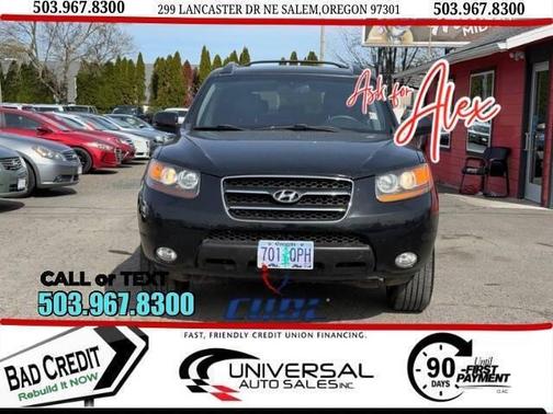 Ebony Black 2008 Hyundai SANTA FE Limited