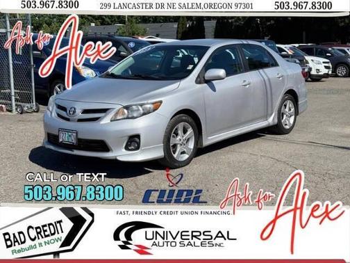 Classic Silver Metallic 2012 Toyota Corolla S