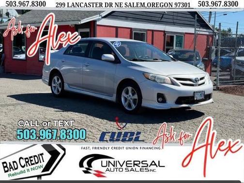 Classic Silver Metallic 2012 Toyota Corolla S
