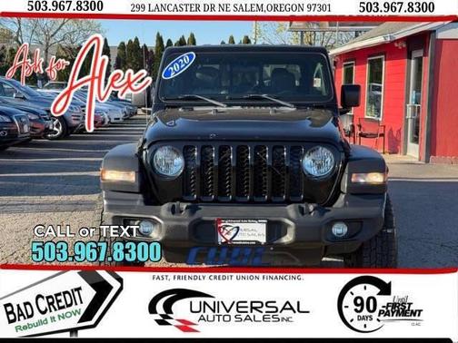 Black Clearcoat 2020 Jeep Gladiator Sport S