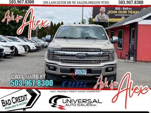 Tan 2018 Ford F-150 Lariat